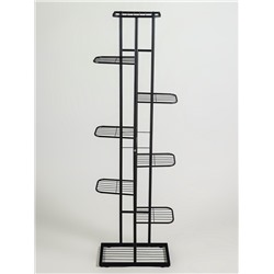 Подставка для цветов Greengo, 8 полок, 43×22×141 см, напольная, металл, чёрная