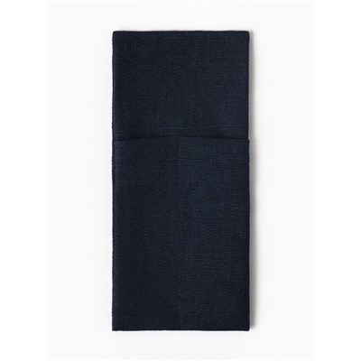 Набор конвертов для приборов Home collection blue-2 шт., 22×10 см, 100% лён