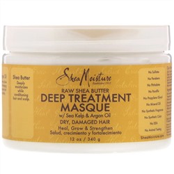 SheaMoisture, маска для глубокого ухода, необработанное масло ши, 340 г (12 унций)