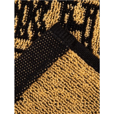 Полотенце махровое Этель 100% MAN, 50×90 см, 420 г/м², чёрно-золотое