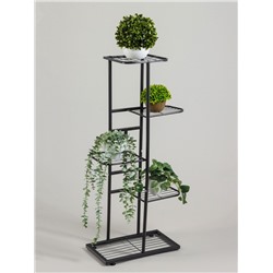 Подставка для цветов Greengo, 5 полок, 44×22×95 см, напольная, металл, тёмно-серая