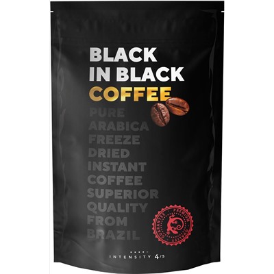 BLACK IN BLACK COFFEE. Arabica Caturra 75 гр. мягкая упаковка