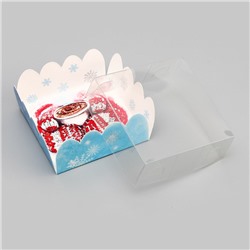 Коробка для печенья, «С Новым годом!», 7×7×3 см