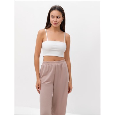 Костюм женский (рубашка, брюки, топ) KAFTAN Base, размер 48, пудровый