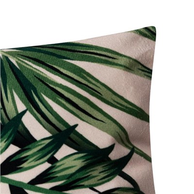 Наволочка декоративная Этель «Тропики» 40×40 см, велюр, 100% п/э