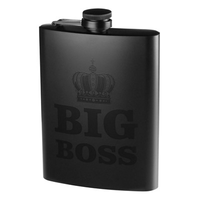 Фляжка BIG BOSS, нержавеющая сталь, 240 мл, 8 oz
