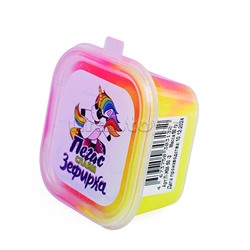 Слайм Зефирка, 50 гр., два цвета: желтый и маджента