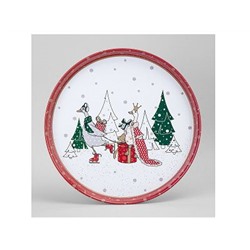 Поднос сервировочный 33*2,1см FAMILY CHRISTMAS