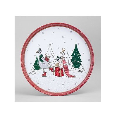 Поднос сервировочный 33*2,1см FAMILY CHRISTMAS