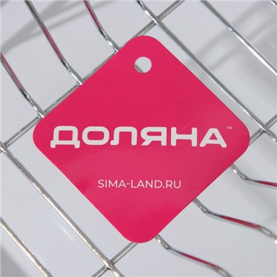 Сушилка для посуды с поддоном Доляна, 38.5×21.5×12.5 см, МИКС