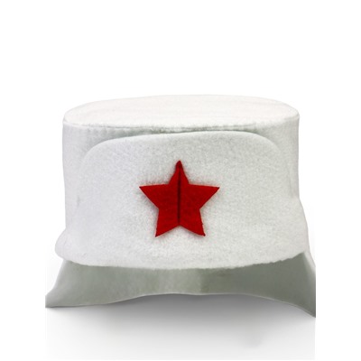 Шапка для бани и сауны «Ушанка», полиэфир, белая