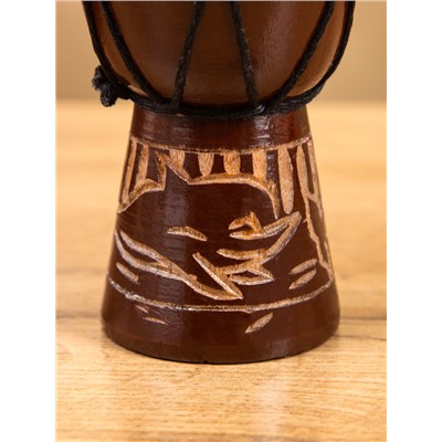 Сувенирный музыкальный инструмент «Барабан Джембе», 8.5×8.5×12 см, МИКС