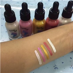 жидкие хайлайтер  Face Highlighter Makeup Glow Unicorn Highters Unicorn Oil Illuminating Glow Elixir