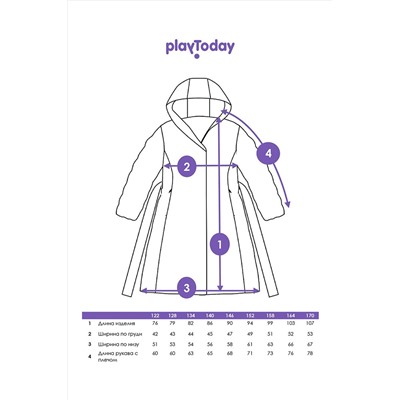 Пальто PLAYTODAY, 1190493
