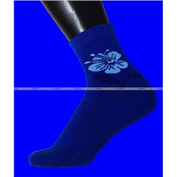 Термоноски женские внутри махра "Красный цветок"