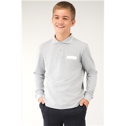 Рубашка-поло с длинным рукавом для мальчика Happyfox