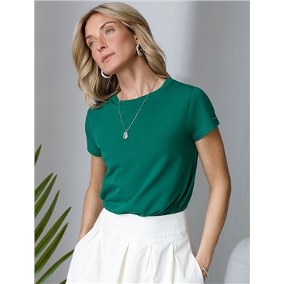 Футболка из премиального хлопка с эластаном