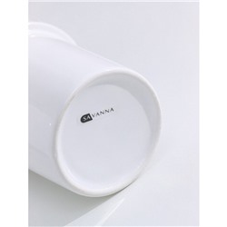 Дозатор для мыла SAVANNA «Геометрика», 250 мл, на подставке, белый