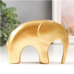 УЦЕНКА Фигурка полистоун «Золотой слоник», 3.5×13×7.5 см