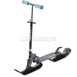 Самокат-снегокат, складной, в коробке (синий)