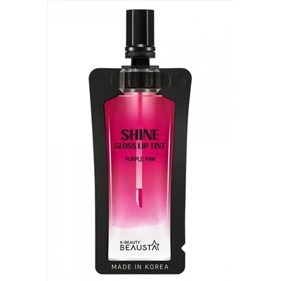 Beausta Тинт для губ / Shine Gloss Lip tint #2 Purple Pink, пурпурно-розовый, 4 мл KRISTALLER, 1108344