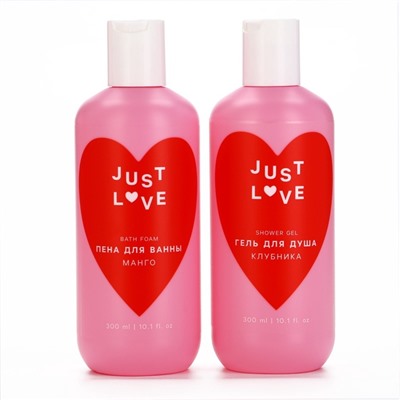 Подарочный набор Lovely set, гель для душа и пена для ванны, 2×300 мл, Чистое счастье