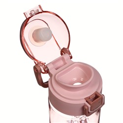 Бутылка для воды SPORT, 550 мл, 20.5×7×4.8 см, розовая