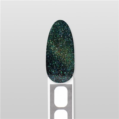 Гель лак для ногтей кошачий глаз, трехфазный, 10 мл, LED/UV, зелёный (41)