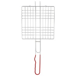 Решётка - гриль универсальная maclay, 21x21 см, хромированная сталь, для мангала