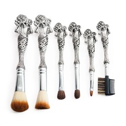 Kristaller Набор макияжных кистей, 6 предметов, серебристый 9616