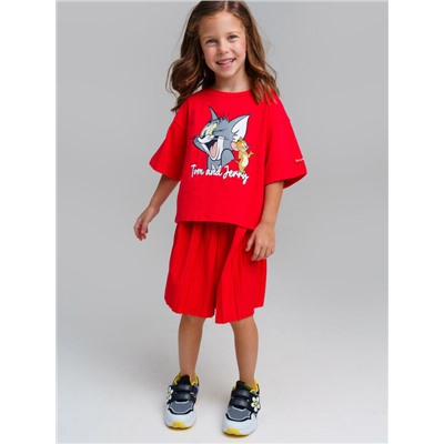 Фуфайка трикотажная для девочек (футболка)