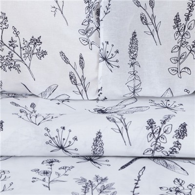 Постельное бельё 2-спальное «Этель. Стрекозы», бязь