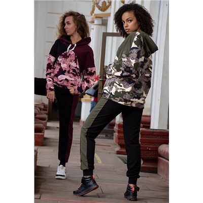 7251 хаки Костюм женский (42-52)