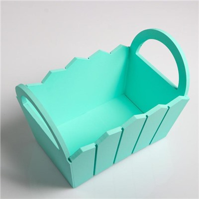 Подарочный ящик «Мария», 25.5×16.5×17.5 см, МДФ, цвет мятный