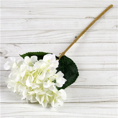Цветок искусственный Гортензия 43 см белая / WN-36 /уп 150/600/
