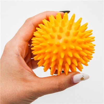 УЦЕНКА Развивающие массажные мячики с шипами твердые Крошка Я «Ёжики», 4 шт., d=5.6.7.8 см