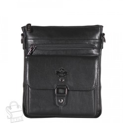 Сумка мужская кожаная 2301Z black Zinimsk