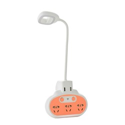 Бра с розетками «Модерни» LED 5 Вт бело-оранжевый 15.5×3.4×42 см