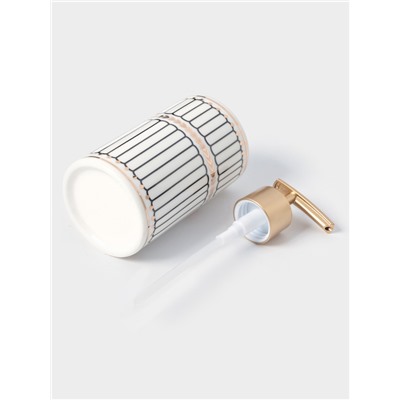 Набор аксессуаров для ванной комнаты «Греция», 4 предмета, мыльница, дозатор 350 мл, два стакана, серый