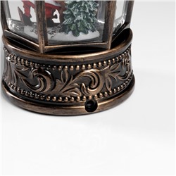 Фигура светодиодная «Снежные чудеса», 22×14 см, музыка, батарейки ААх3 (не в комплекте), USB, свечение тёплое белое