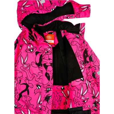 Комплект текстильный с полиуретановым покрытием для девочек: куртка, полукомбинезон