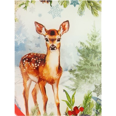 Тарелка новогодняя плоская «Лесная сказка», d=20 см