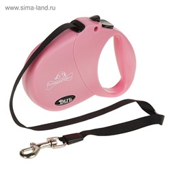 Рулетка DIIL, 4 м, до 20 кг, лента, розовая