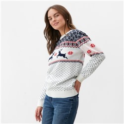 Свитер вязаный новогодний KAFTAN «Скандинавия», размер 54