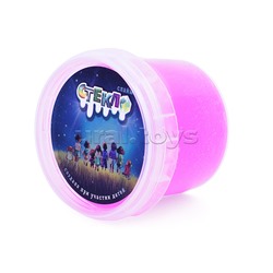 Слайм "Стекло" с малиновыми блестками, 90 гр