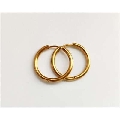 Серьги-кольца из стали