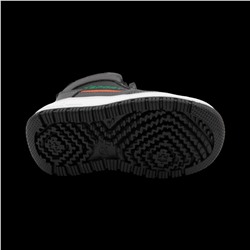 Кроссовки зимние на меху В7186-3 черно серые