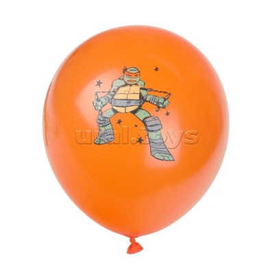 Латексные шары - набор 5 шт. "Черепашки нидзя" цветное