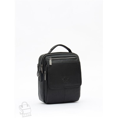 Сумка мужская кожаная 99888Z black Zinimsk в Новосибирске
