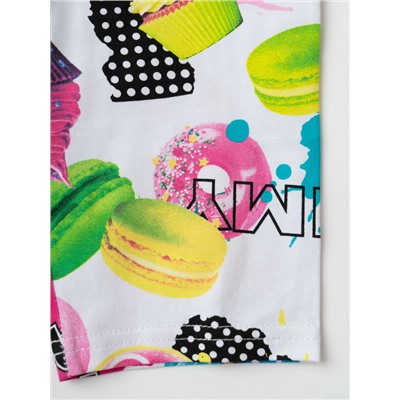 Брюки трикотажные для девочек (легинсы укороченные), 2 пары в комплекте